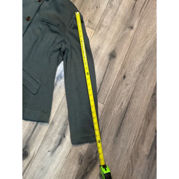 Sundance Spring Street Blazer Olive Green Button Front Jacket Womens Size L - Picture 7 of 8